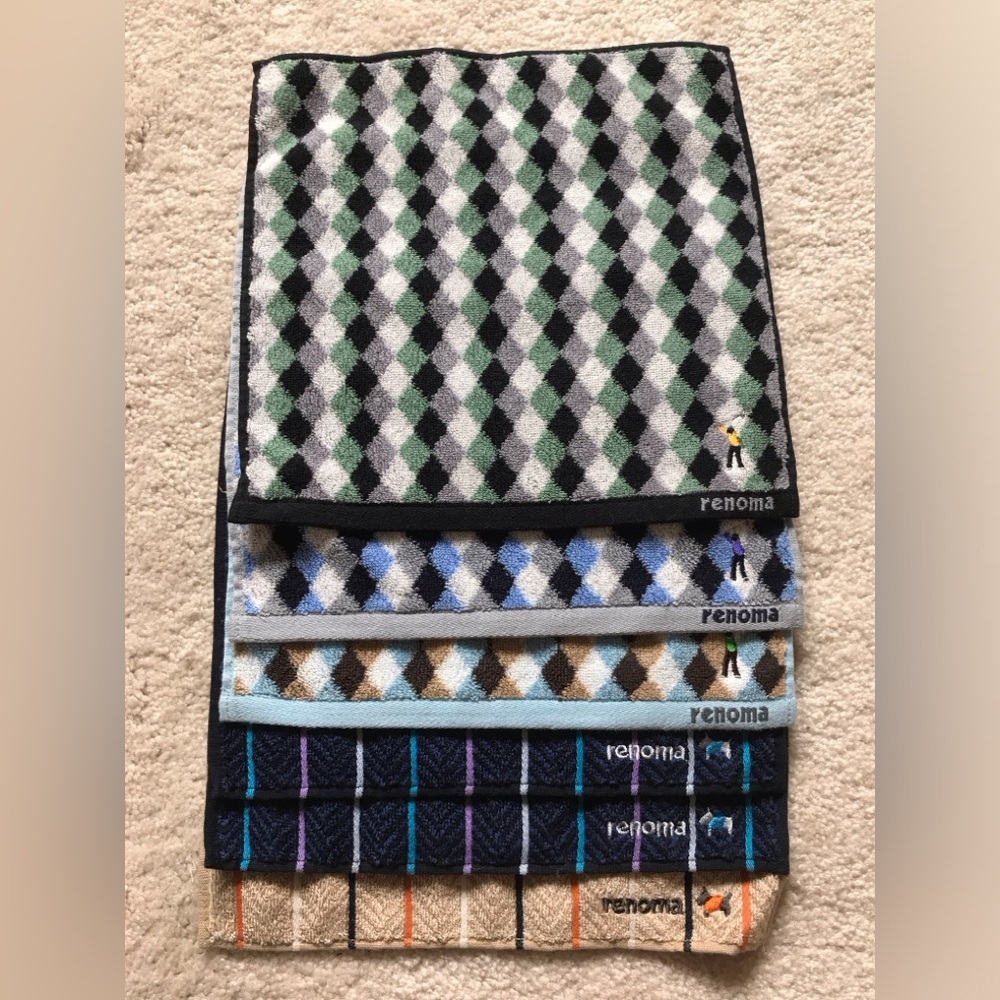 Renoma Paris face towels. 6 pieces